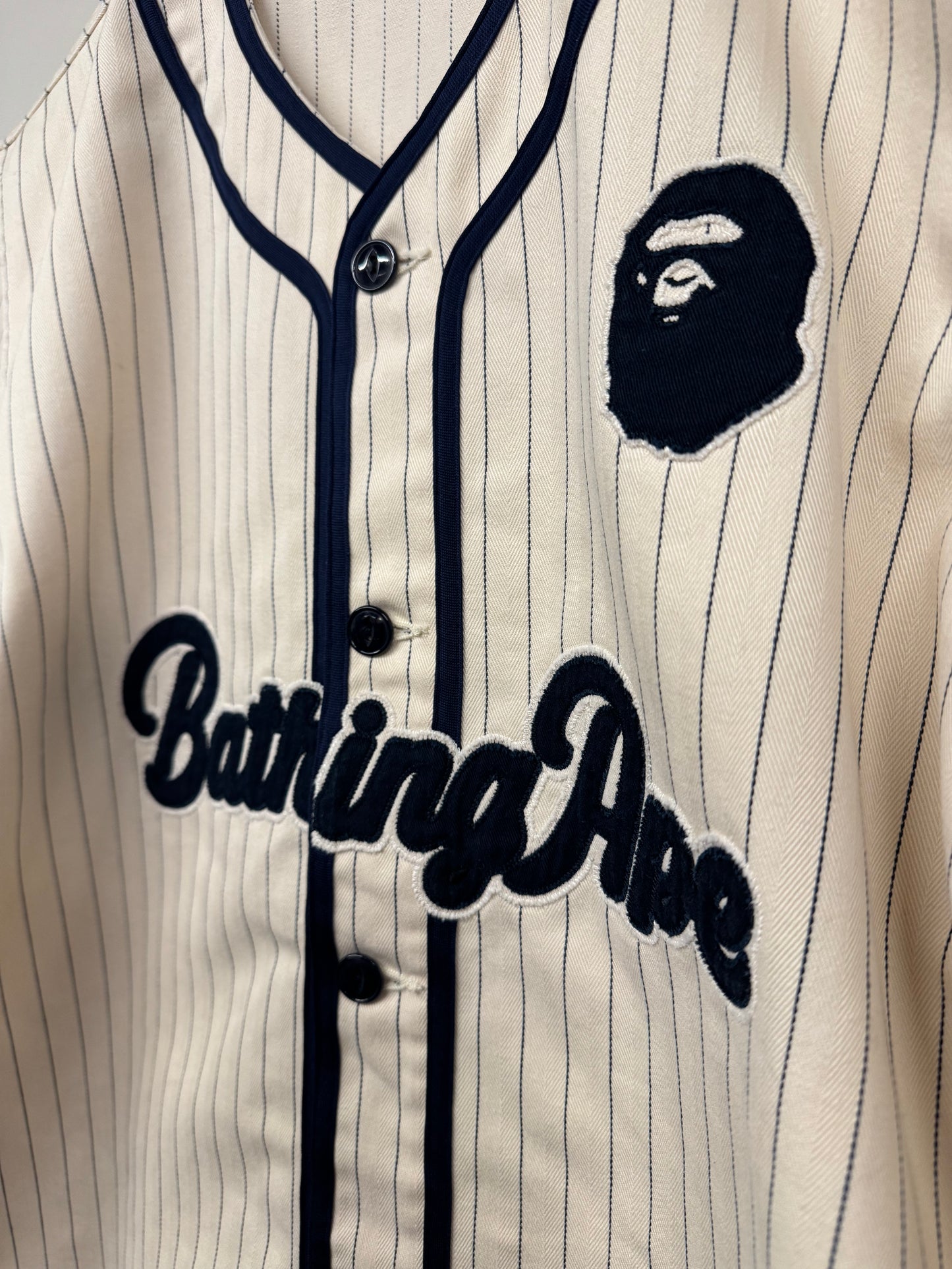 【中古】A BATHING APE Base Ball shirt XL