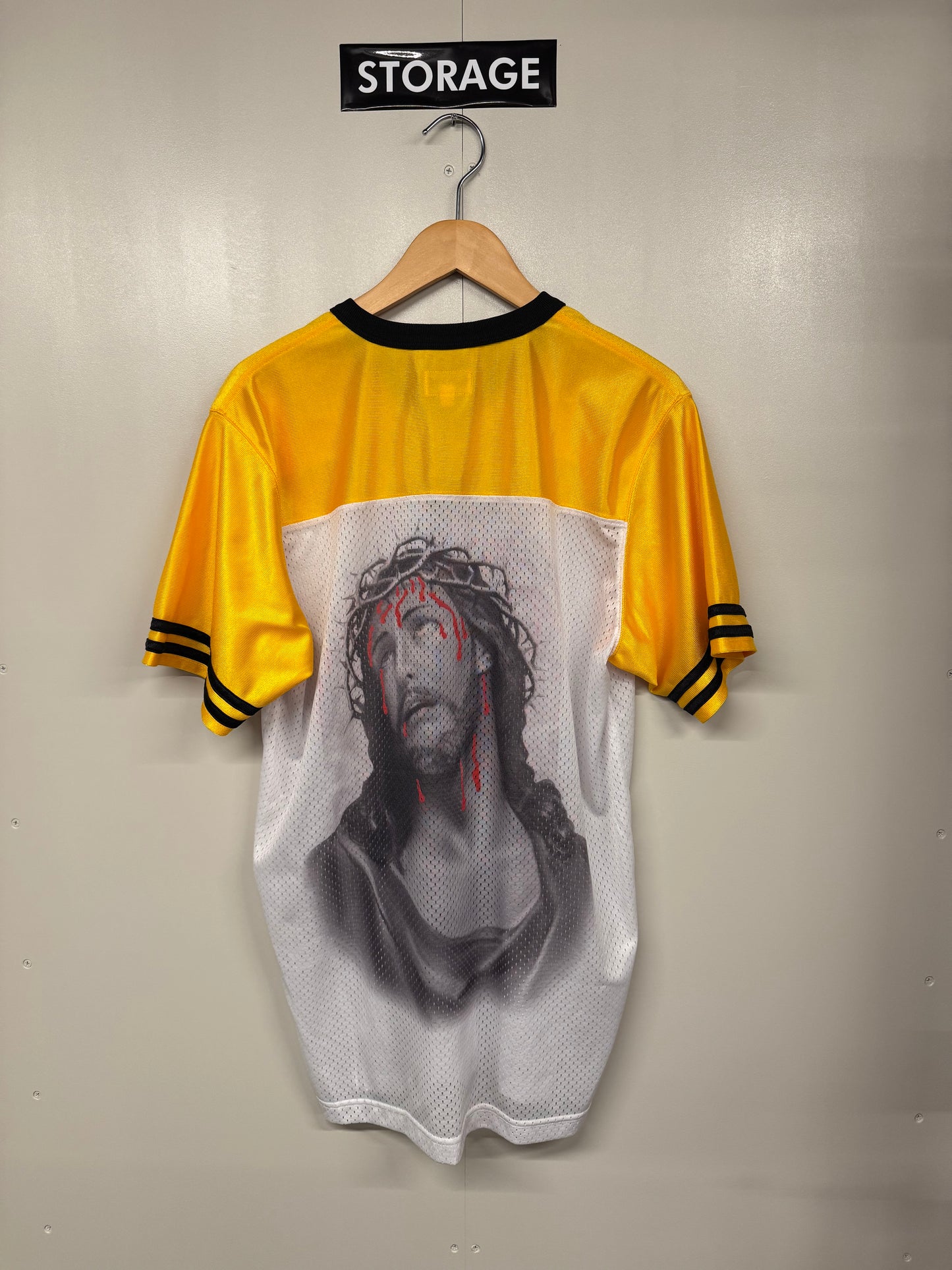 【中古】supreme 14ss Jesus Football shirt M