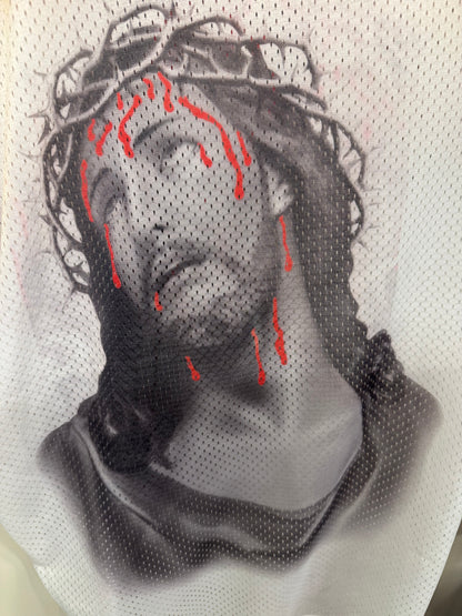 【中古】supreme 14ss Jesus Football shirt M