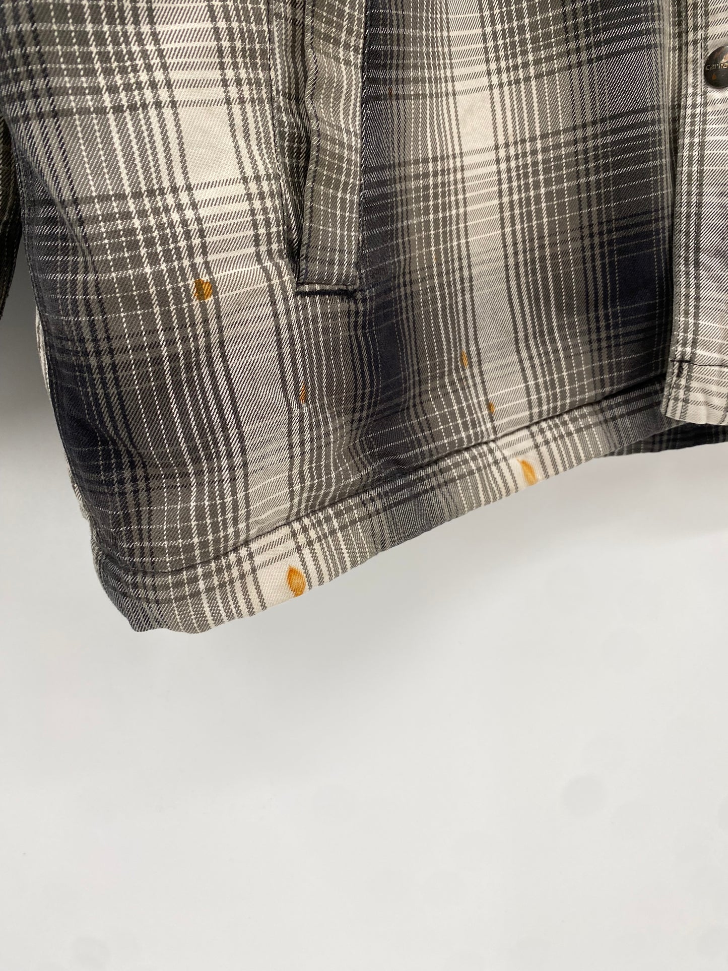 【古着】carhartt Flannel Sherpa Lined shirt L