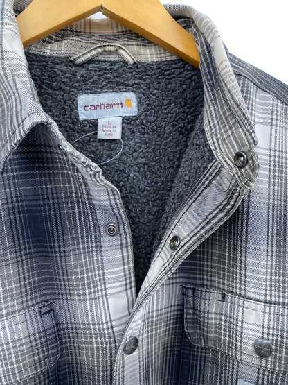 【古着】carhartt Flannel Sherpa Lined shirt L