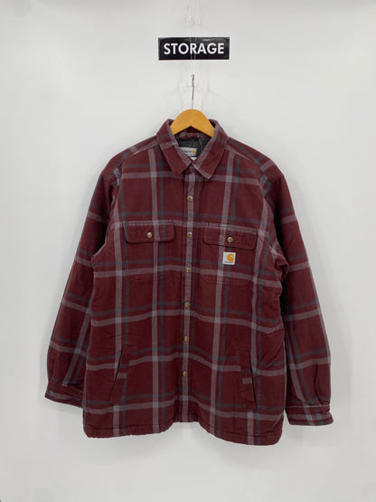 【古着】carhartt Flannel Sherpa Lined shirt L
