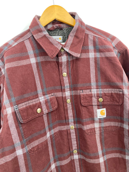 【古着】carhartt Flannel Sherpa Lined shirt L