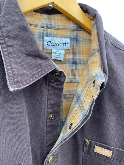 【古着】carhartt Duck Work Shirt Jacket 2XL