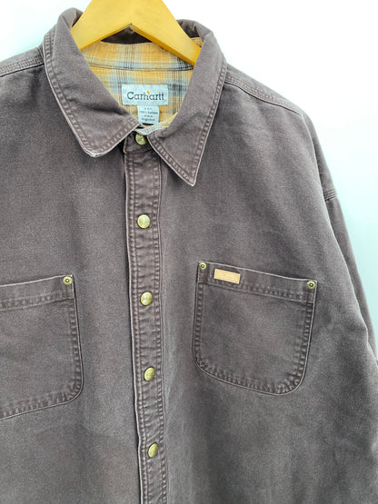 【古着】carhartt Duck Work Shirt Jacket 2XL