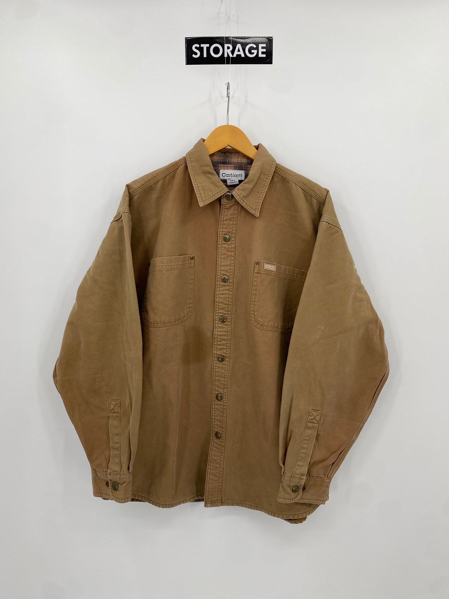 【古着】carhartt Duck Work Shirt Jacket L