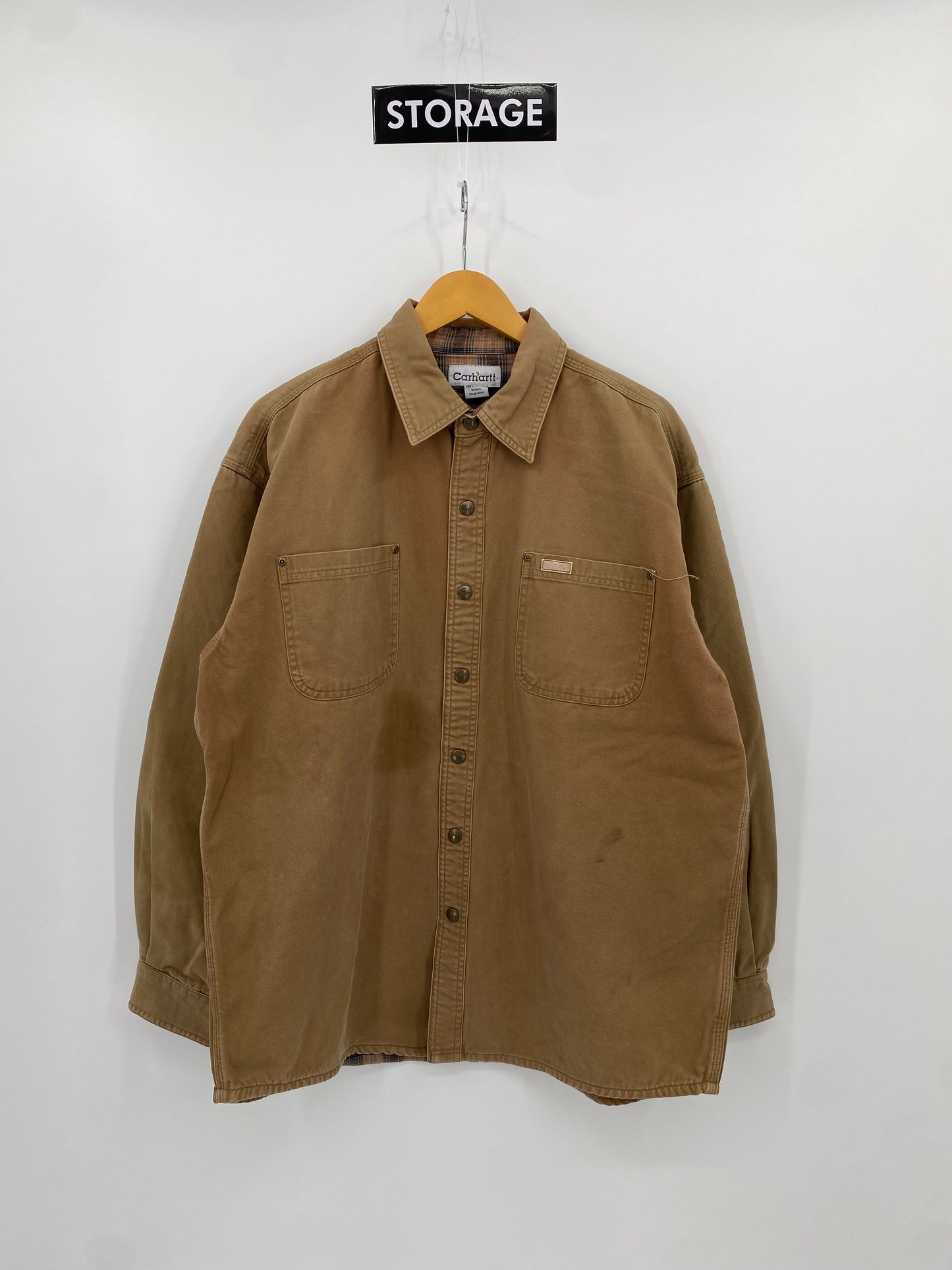 【古着】carhartt Duck Work Shirt Jacket L
