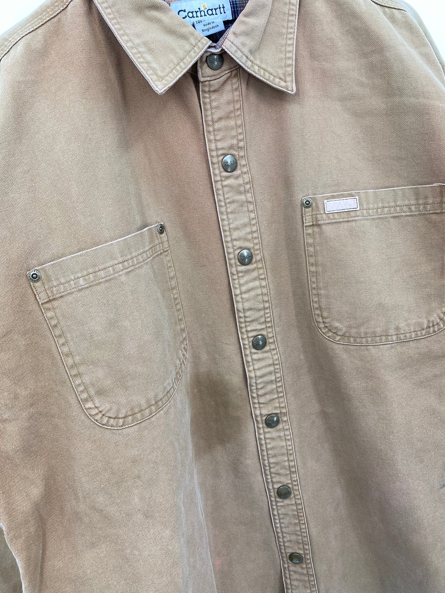 【古着】carhartt Duck Work Shirt Jacket L