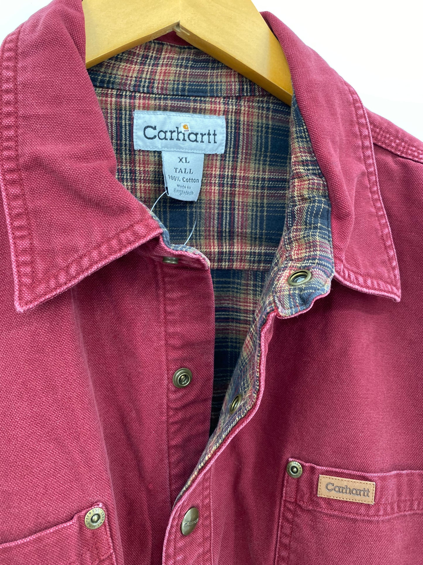 【古着】carhartt Duck Work Shirt Jacket XL TALL