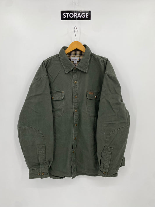 【古着】carhartt Duck Work Shirt Jacket 2XL