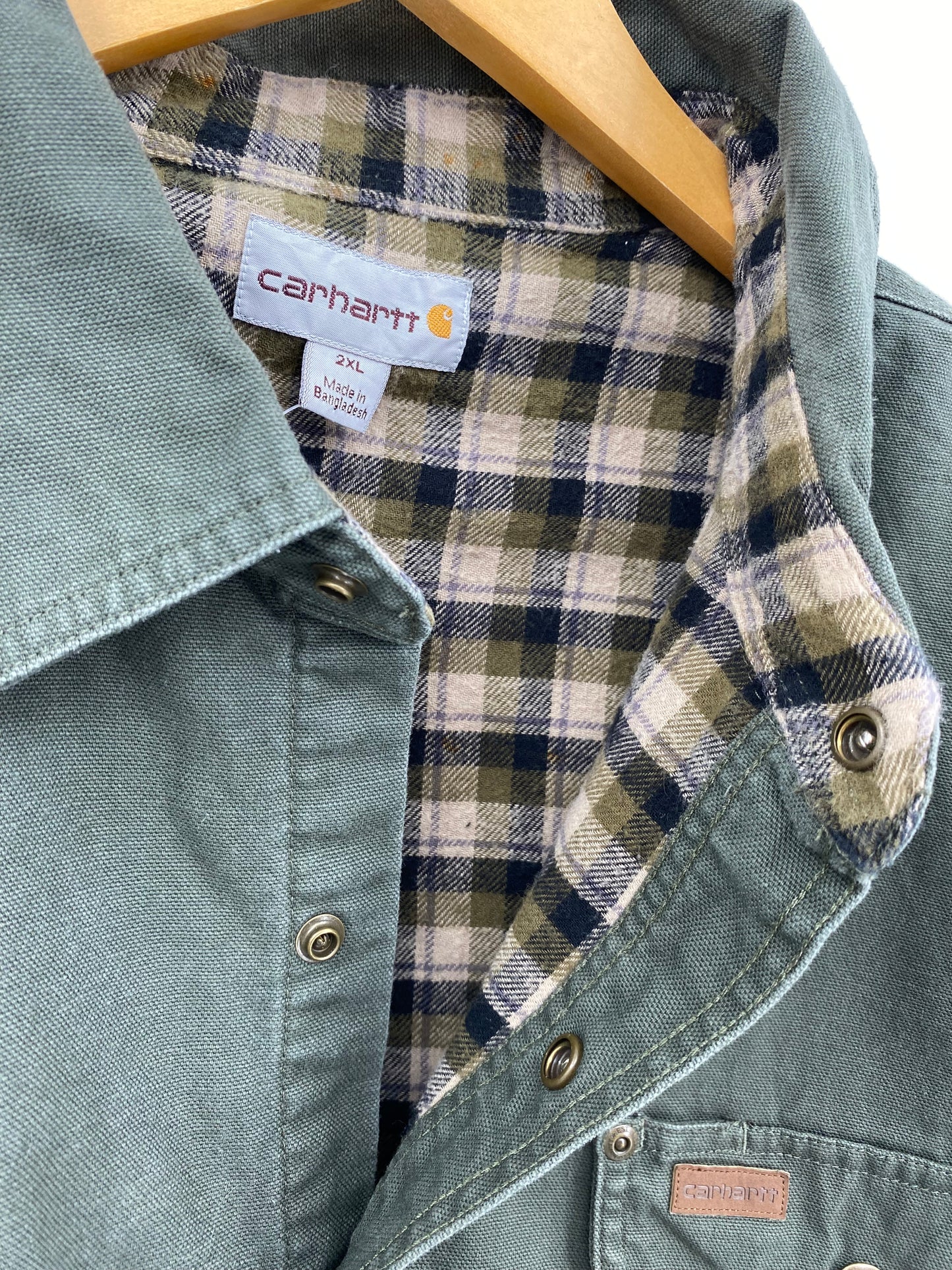 【古着】carhartt Duck Work Shirt Jacket 2XL