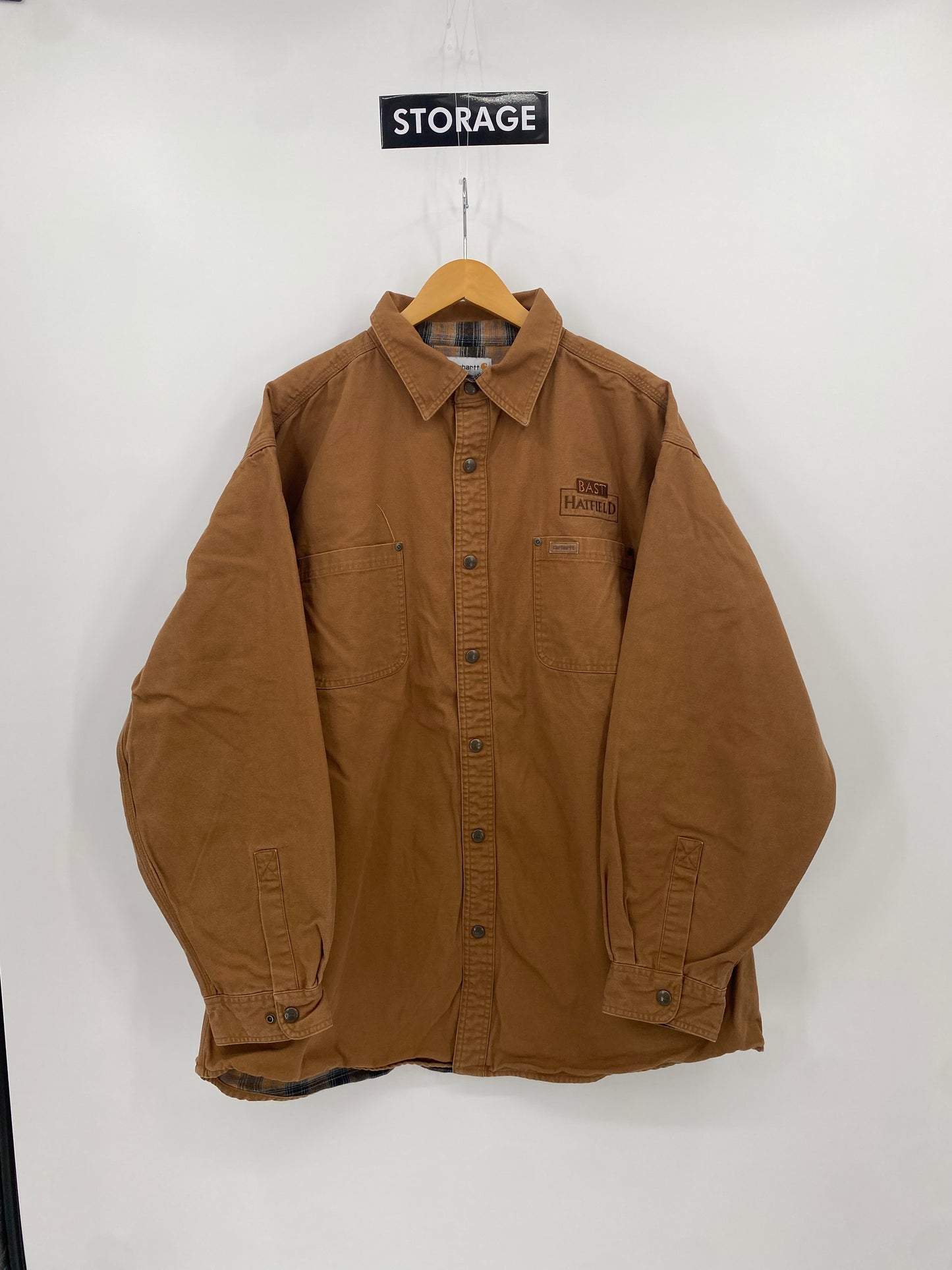【古着】carhartt Duck Work Shirt Jacket 2XL