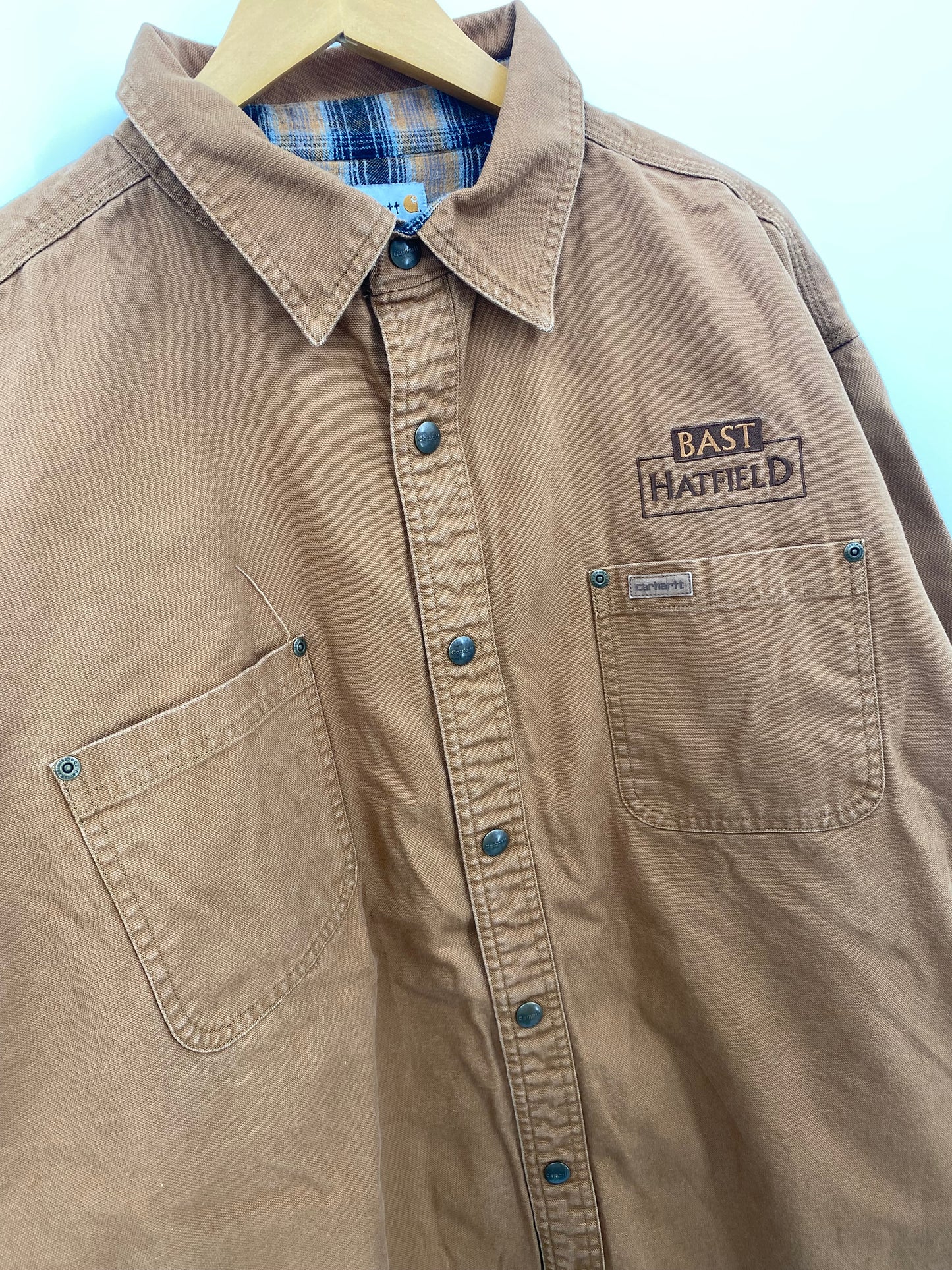 【古着】carhartt Duck Work Shirt Jacket 2XL