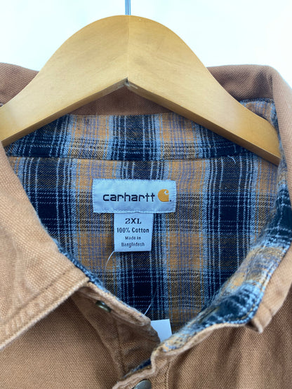 【古着】carhartt Duck Work Shirt Jacket 2XL
