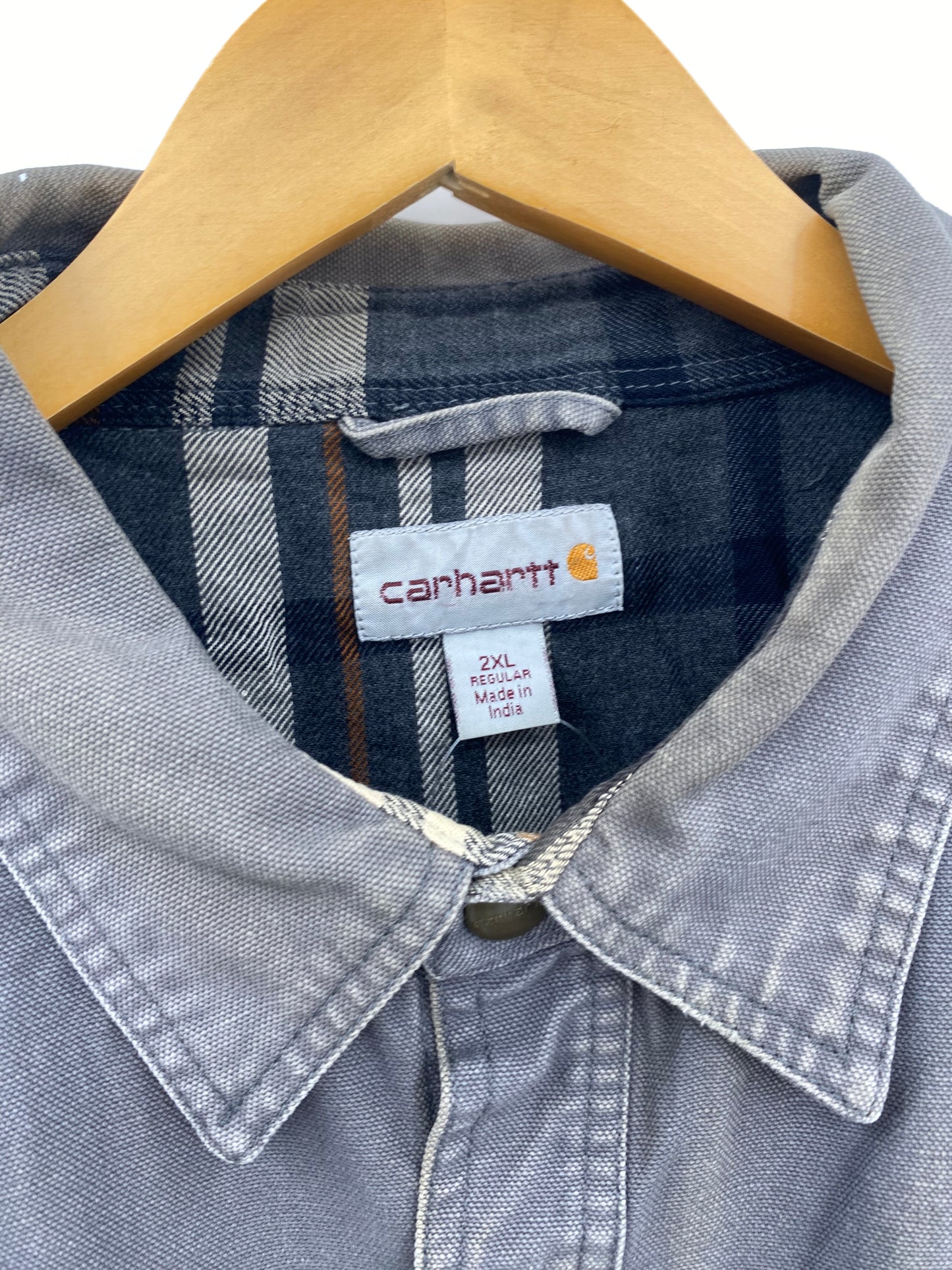 【古着】carhartt Duck Work Shirt Jacket 2XL