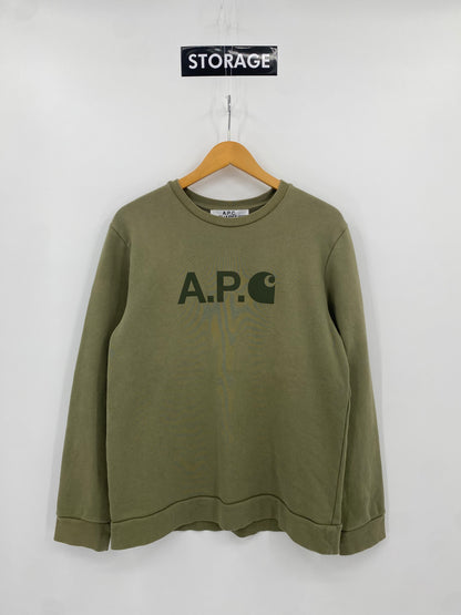 【古着】A.P.C. × carhartt Sweat Shirt XL