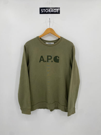 【古着】A.P.C. × carhartt Sweat Shirt XL