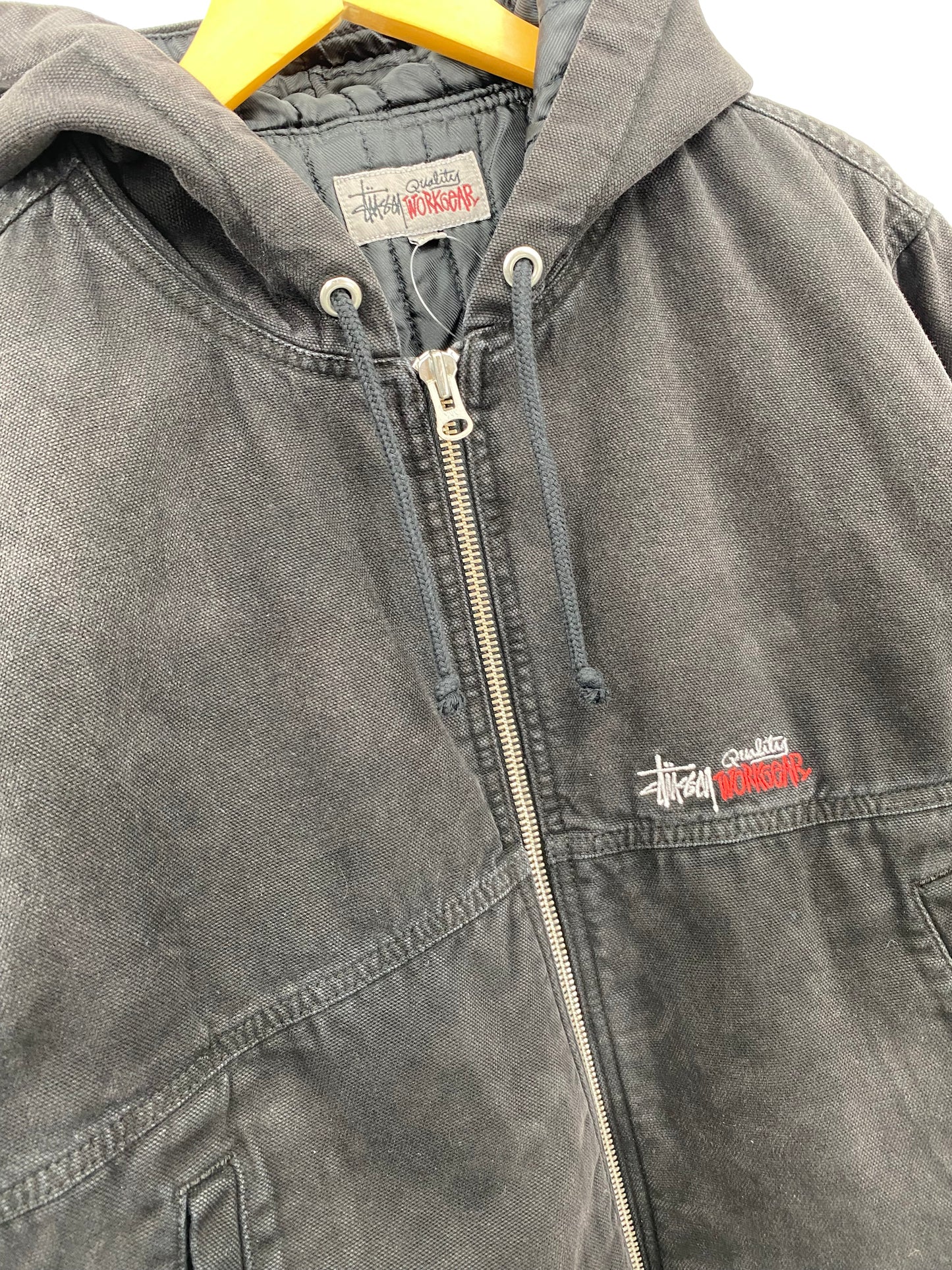 【古着】STUSSY Insulated Canvas Work Jacket S