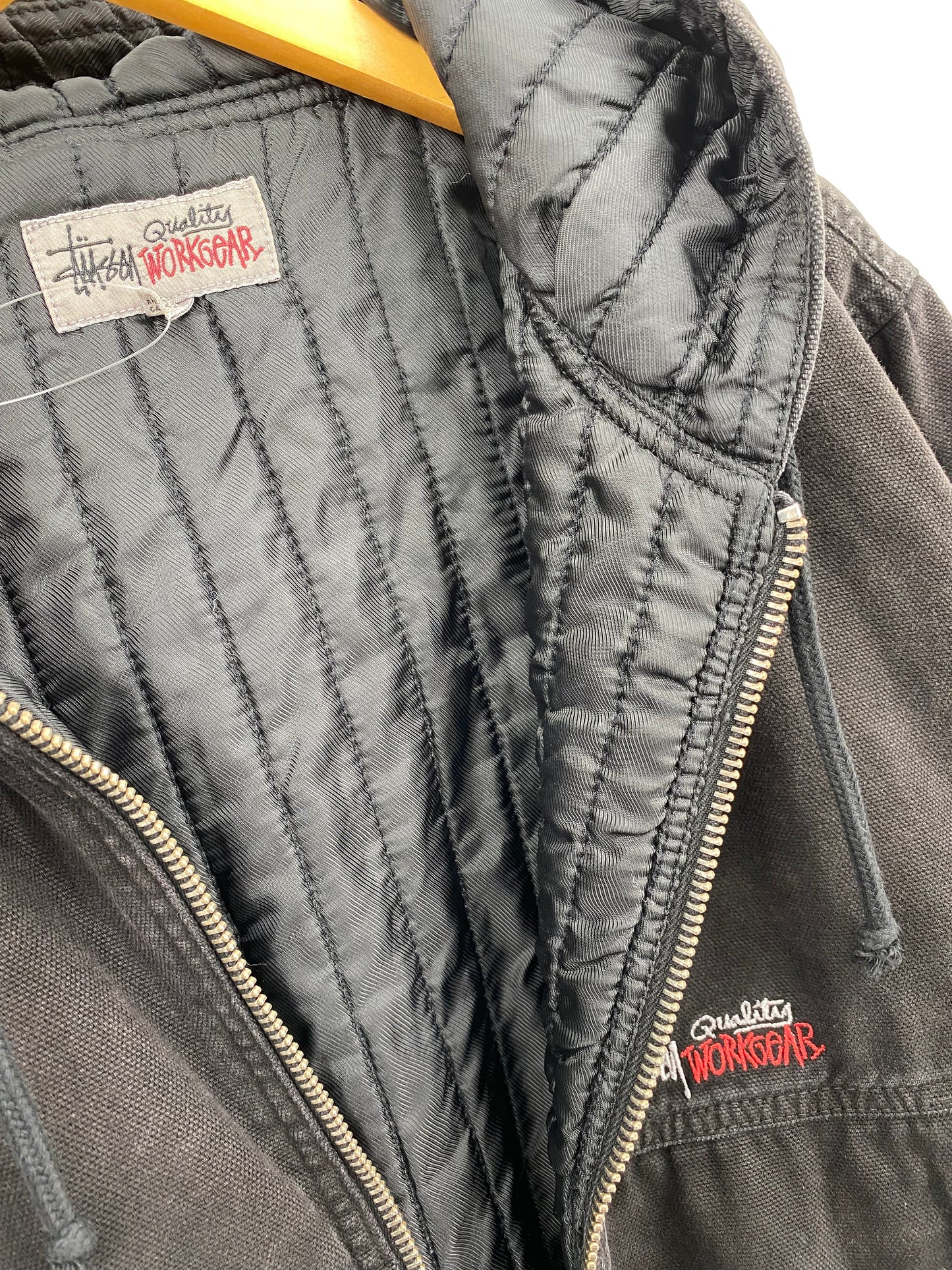 【古着】STUSSY Insulated Canvas Work Jacket S
