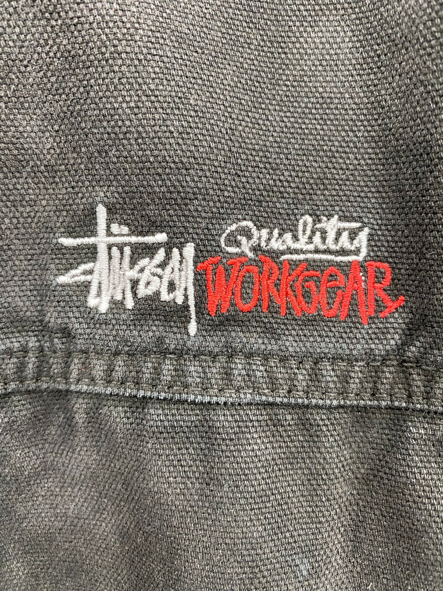 【古着】STUSSY Insulated Canvas Work Jacket S