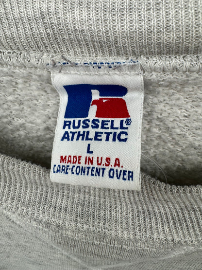 【古着】Russell Athletic 90s "STORAGE" Print Sweat Shirt