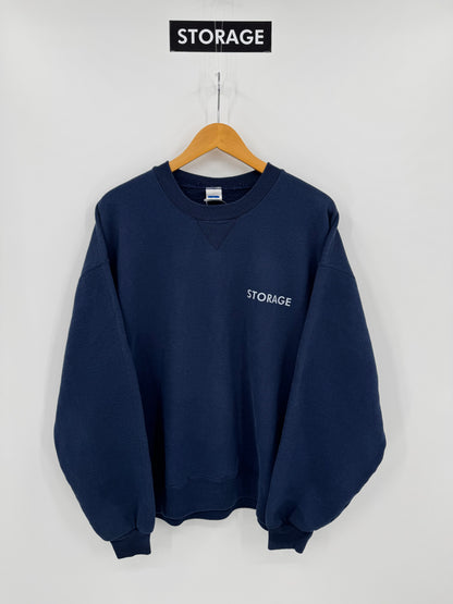 【古着】Russell Athletic 90s "STORAGE" Print Sweat Shirt