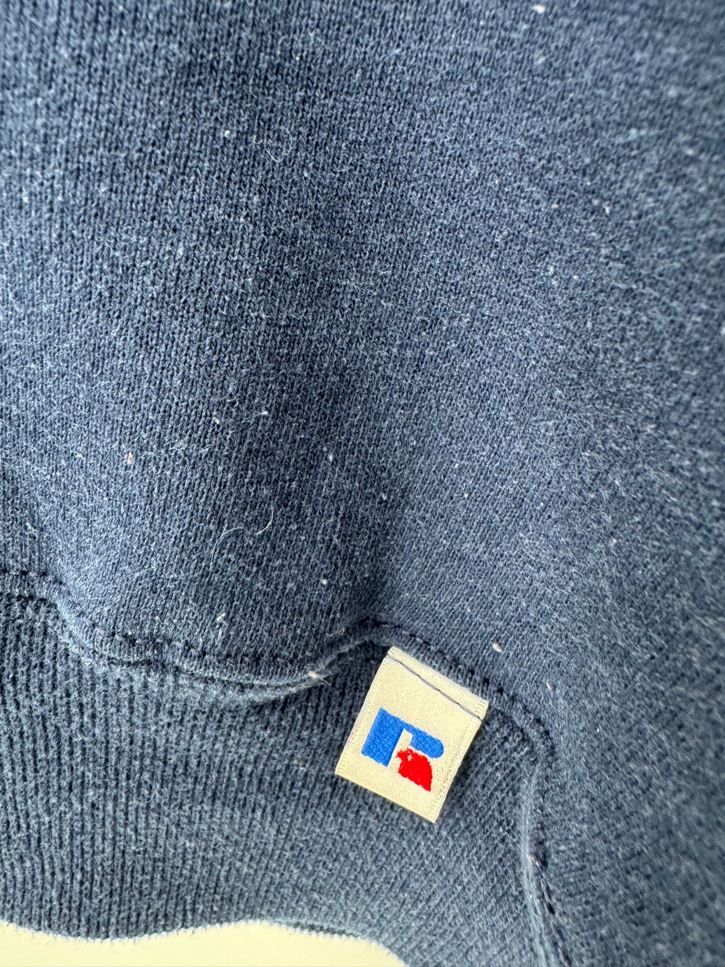 【古着】Russell Athletic 90s "STORAGE" Print Sweat Shirt