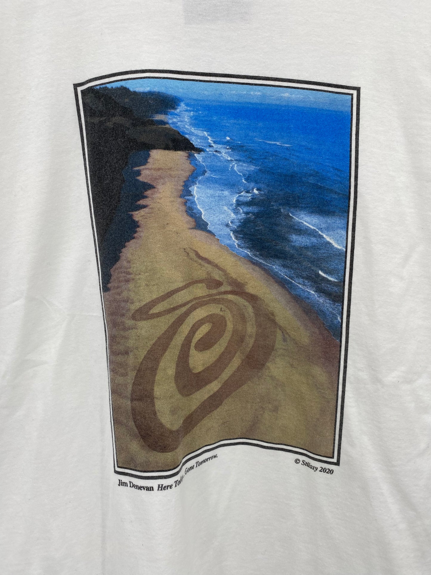 【古着】STUSSY LAND ART Tee L