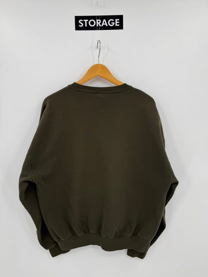 【古着】Russell Athletic 90s "STORAGE" Print Sweat Shirt