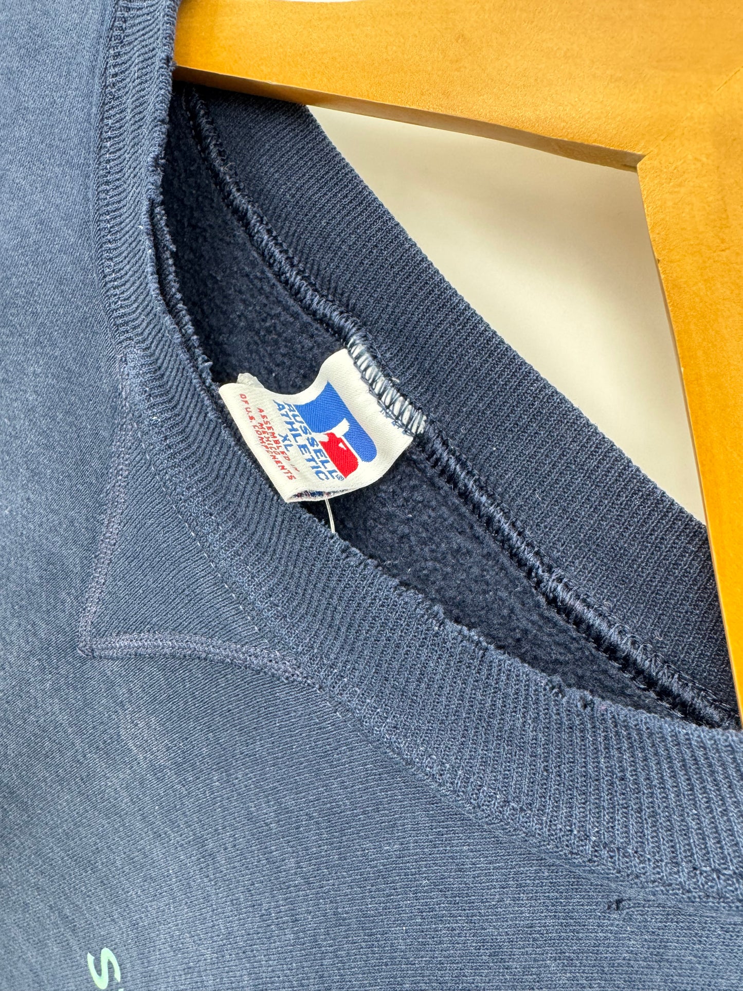 【古着】Russell Athletic 90s "STORAGE" Print Sweat Shirt