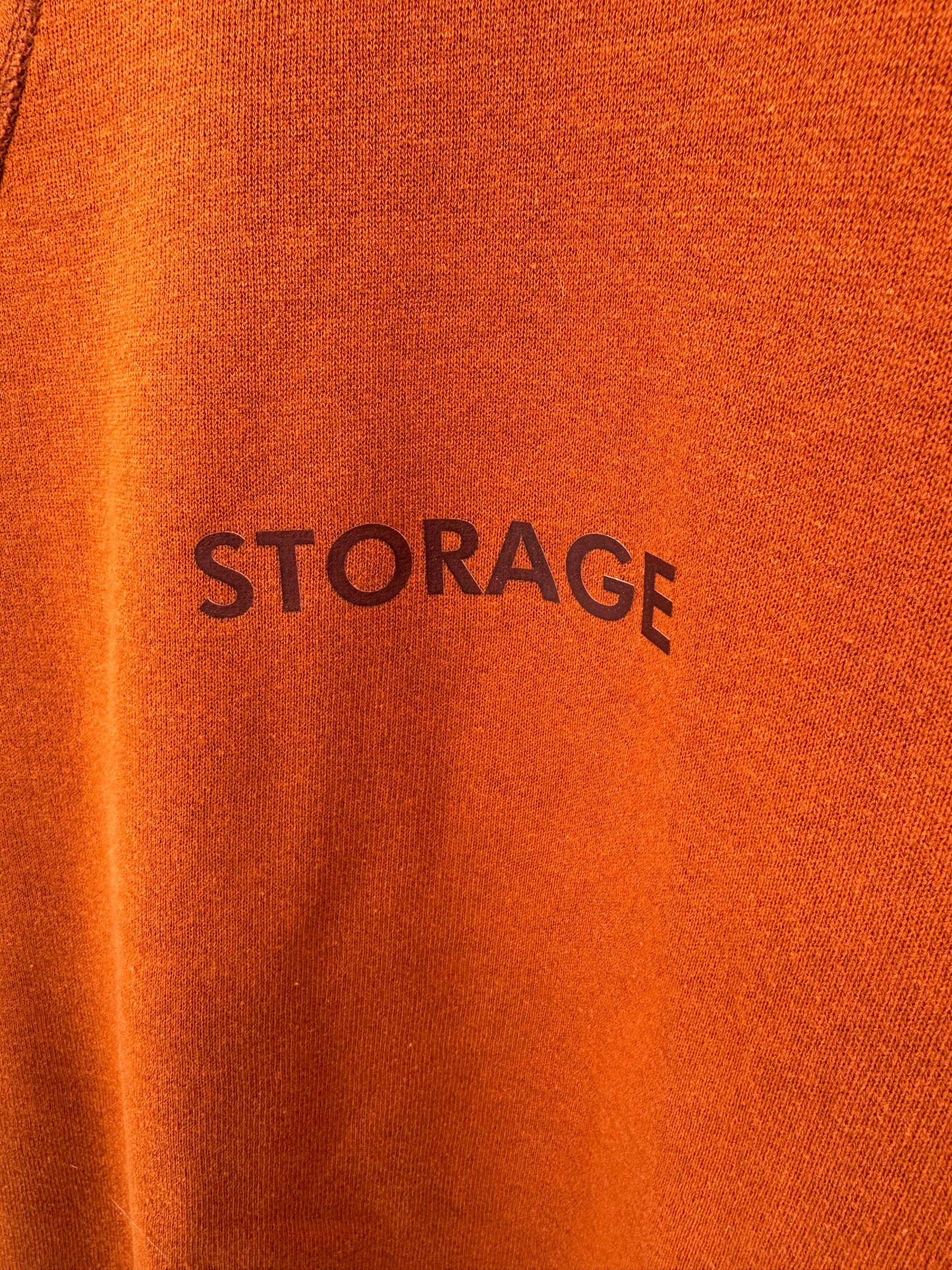 【古着】Russell Athletic 00s "STORAGE" Print Sweat Shirt