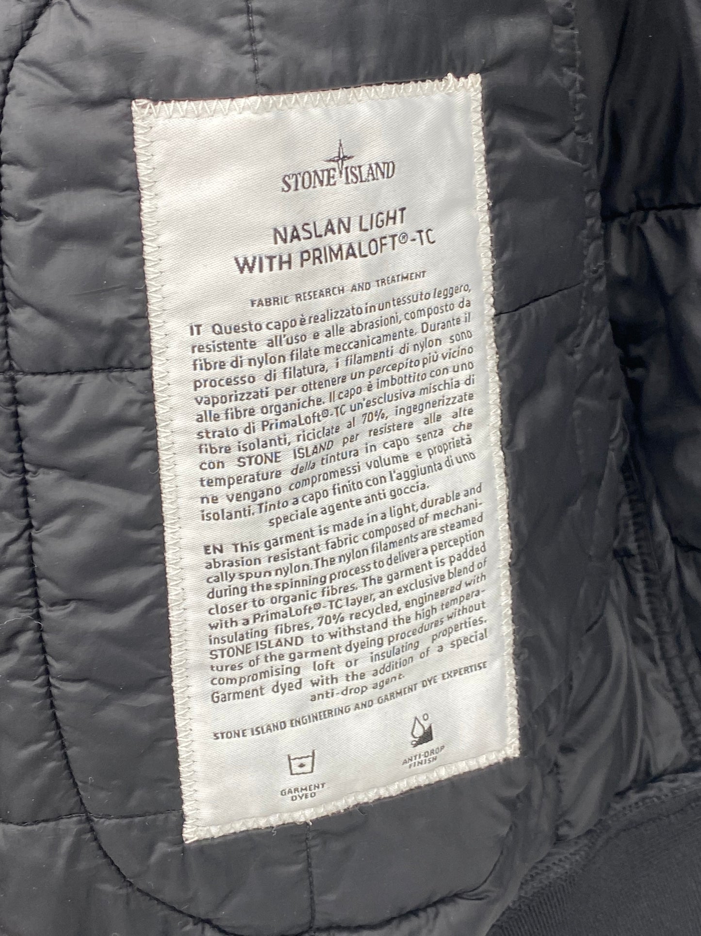 【中古】STONE ISLAND Reflective Weave Ripstop TC Jacket M