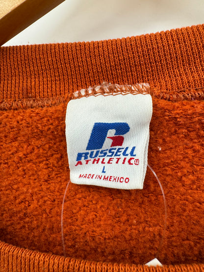 【古着】Russell Athletic 00s "STORAGE" Print Sweat Shirt