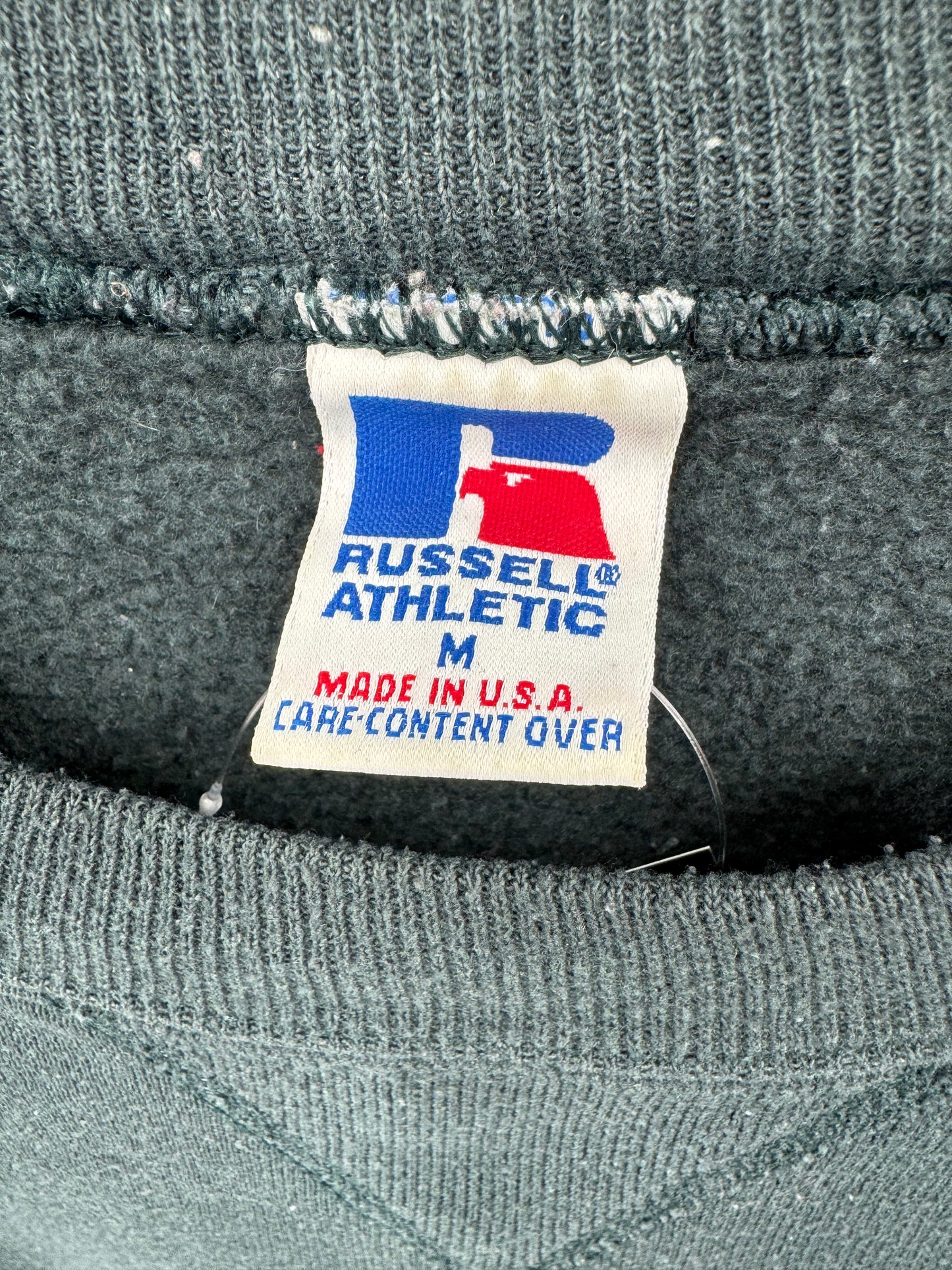 【古着】Russell Athletic 90s "STORAGE" Print Sweat Shirt