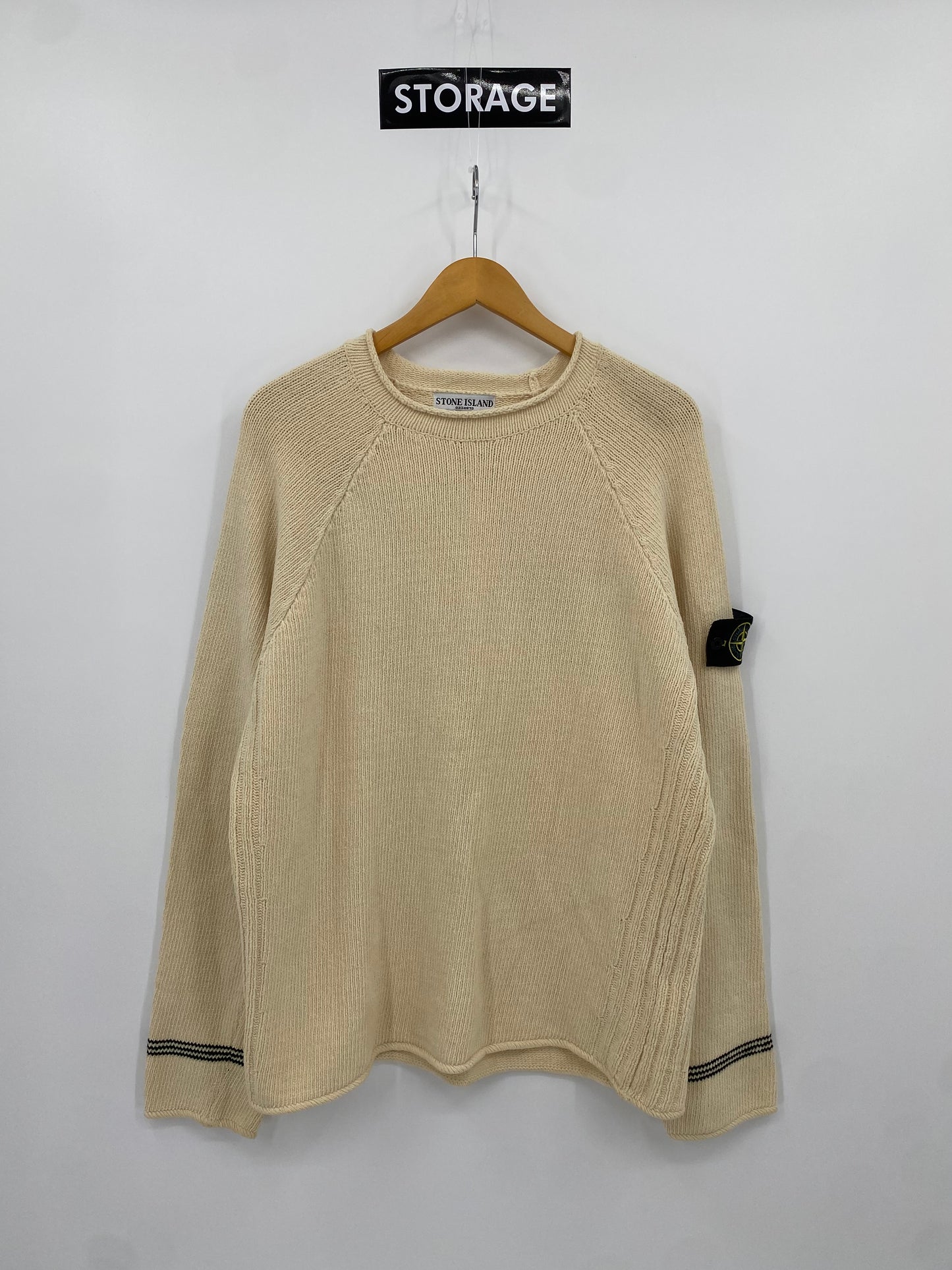 【中古】STONE ISLAND Mock Neck Knit Sweater L