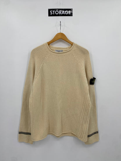 【中古】STONE ISLAND Mock Neck Knit Sweater L
