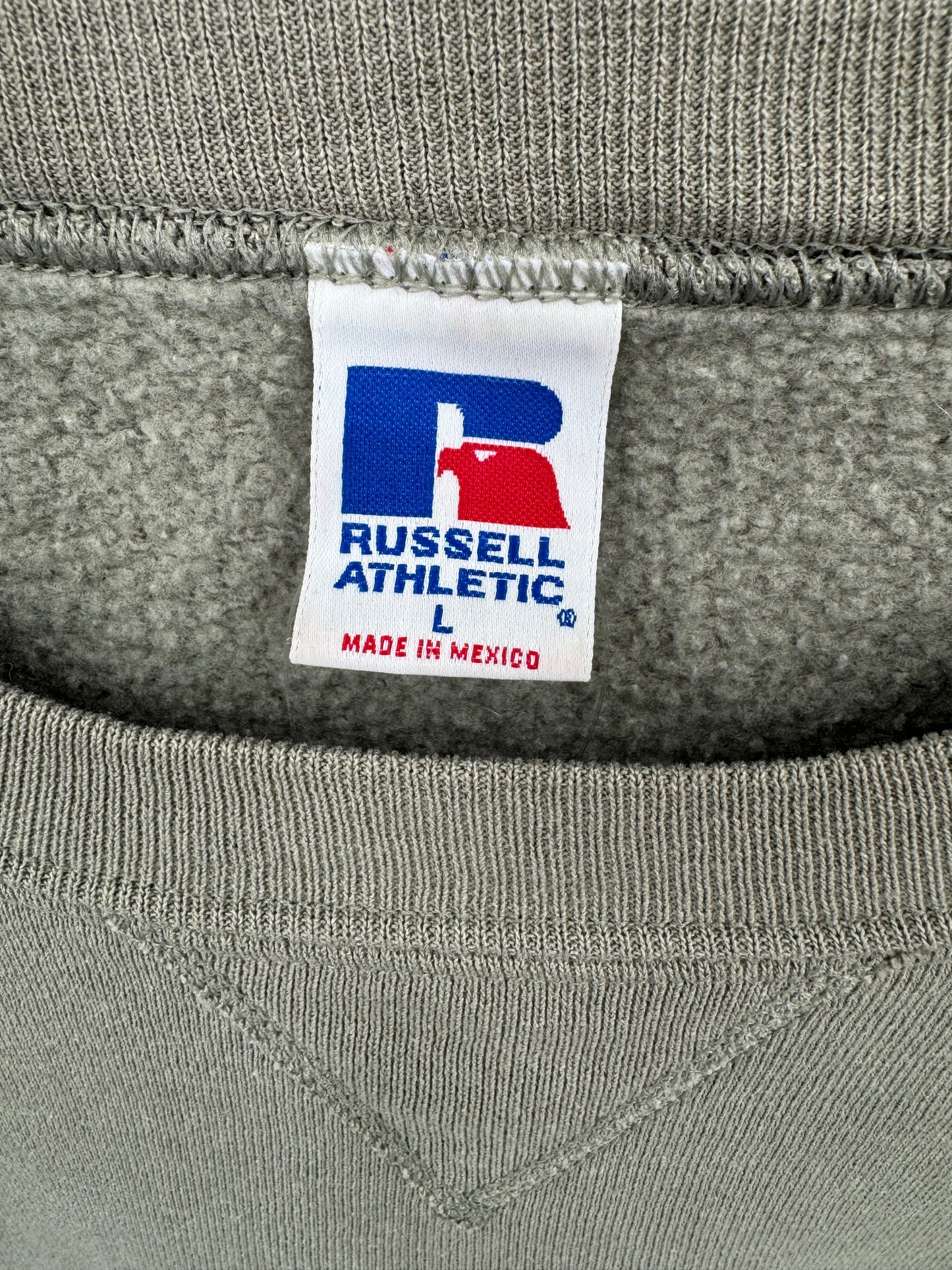 【古着】Russell Athletic 90s "STORAGE" Print Sweat Shirt