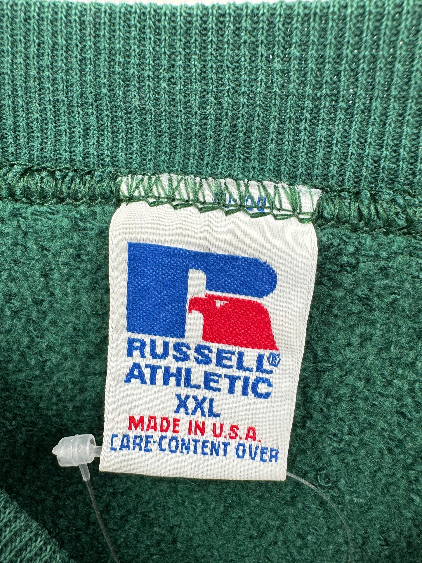 【古着】Russell Athletic 90s "STORAGE" Print Sweat Shirt