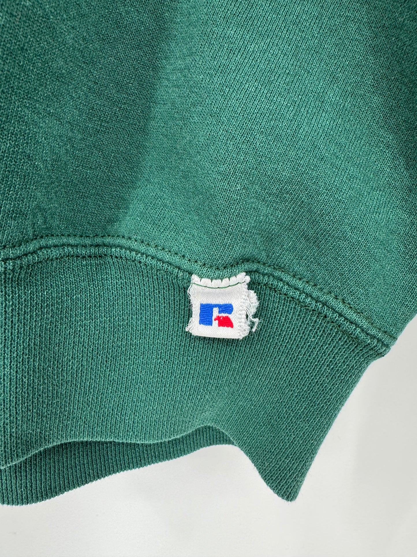 【古着】Russell Athletic 90s "STORAGE" Print Sweat Shirt