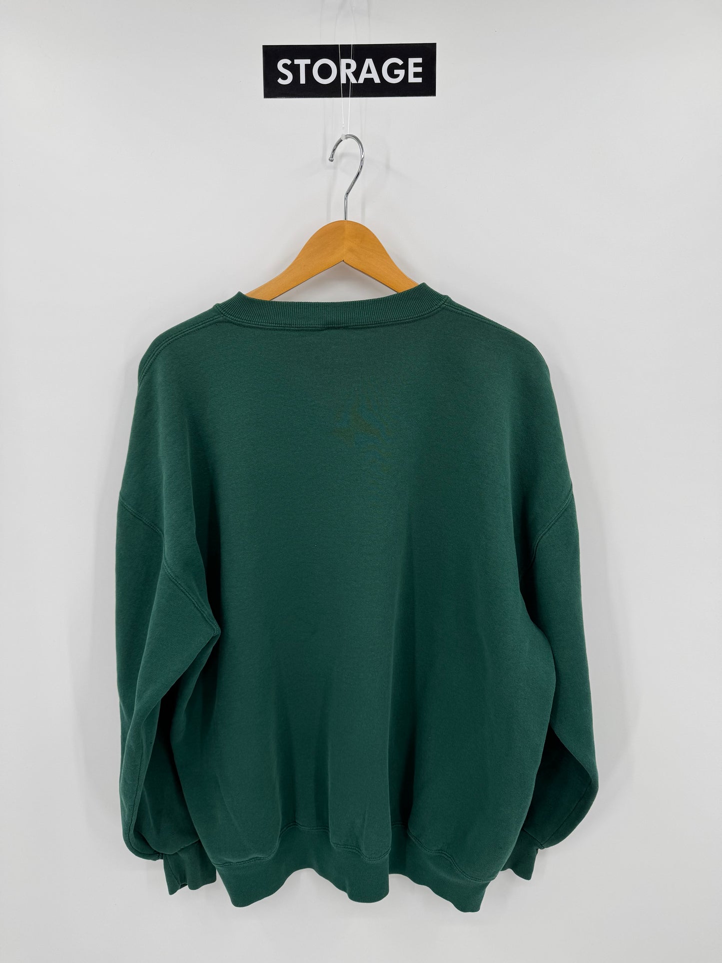 【古着】Russell Athletic 90s "STORAGE" Print Sweat Shirt