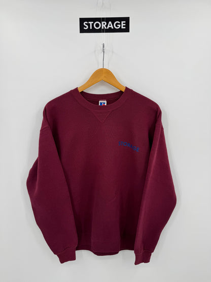 【古着】Russell Athletic 90s "STORAGE" Print Sweat Shirt