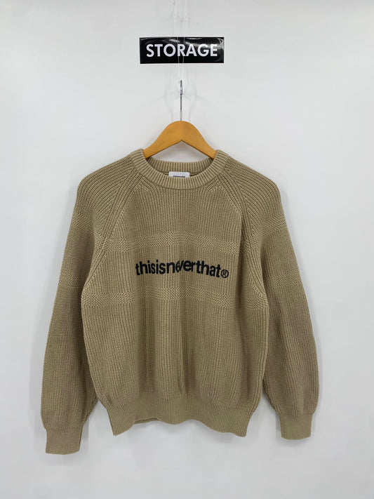 【古着】this is never that T-Logo Knit Sweater M