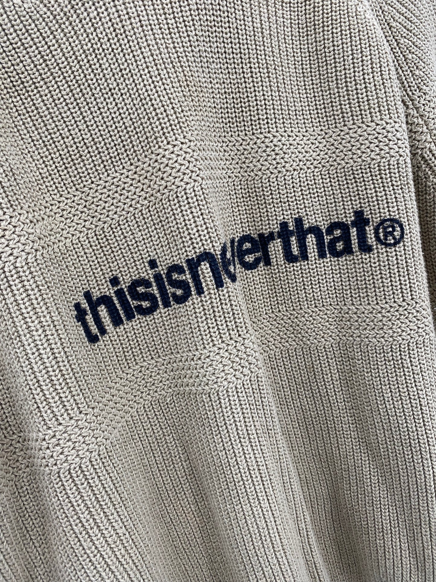 【古着】this is never that T-Logo Knit Sweater M