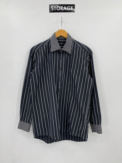 【古着】BALENCIAGA stripe design Shirt L