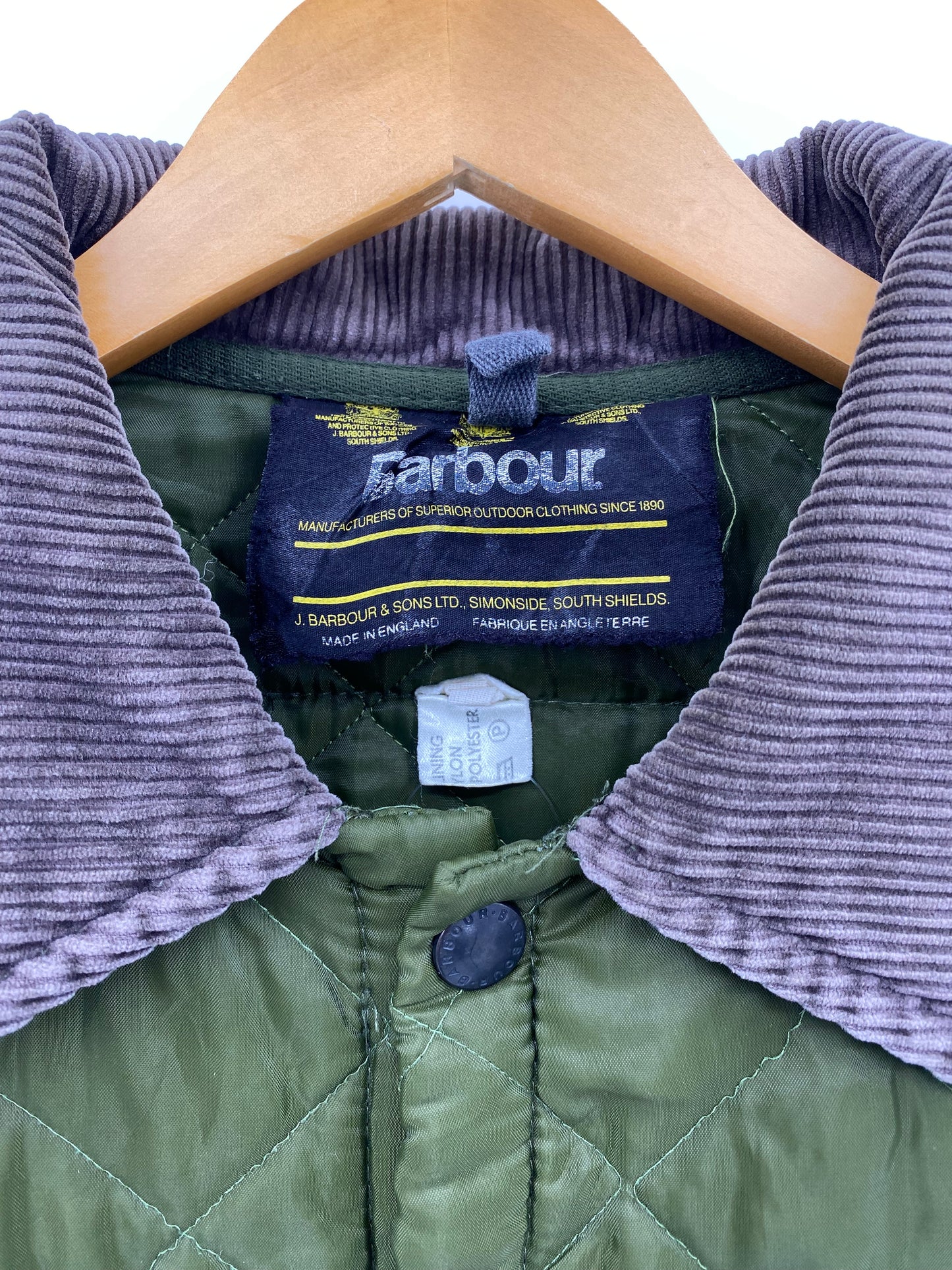 【古着】Barbour Quilt Jacket L