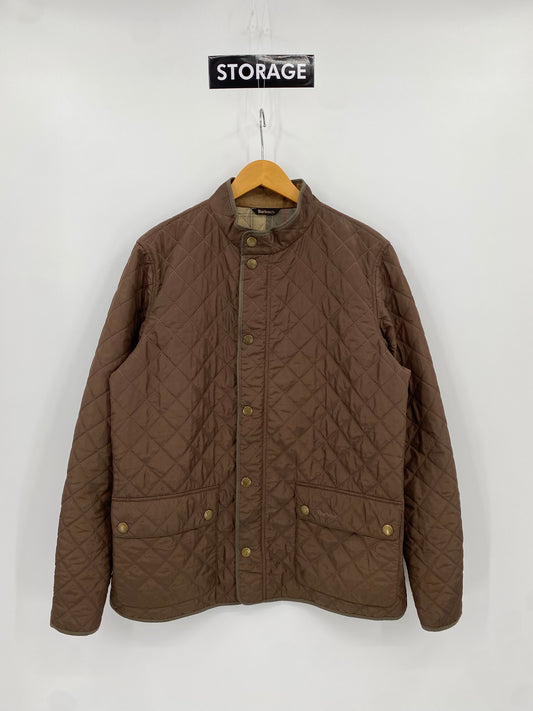 【古着】Barbour Dress Tartan Quilt Jacket L