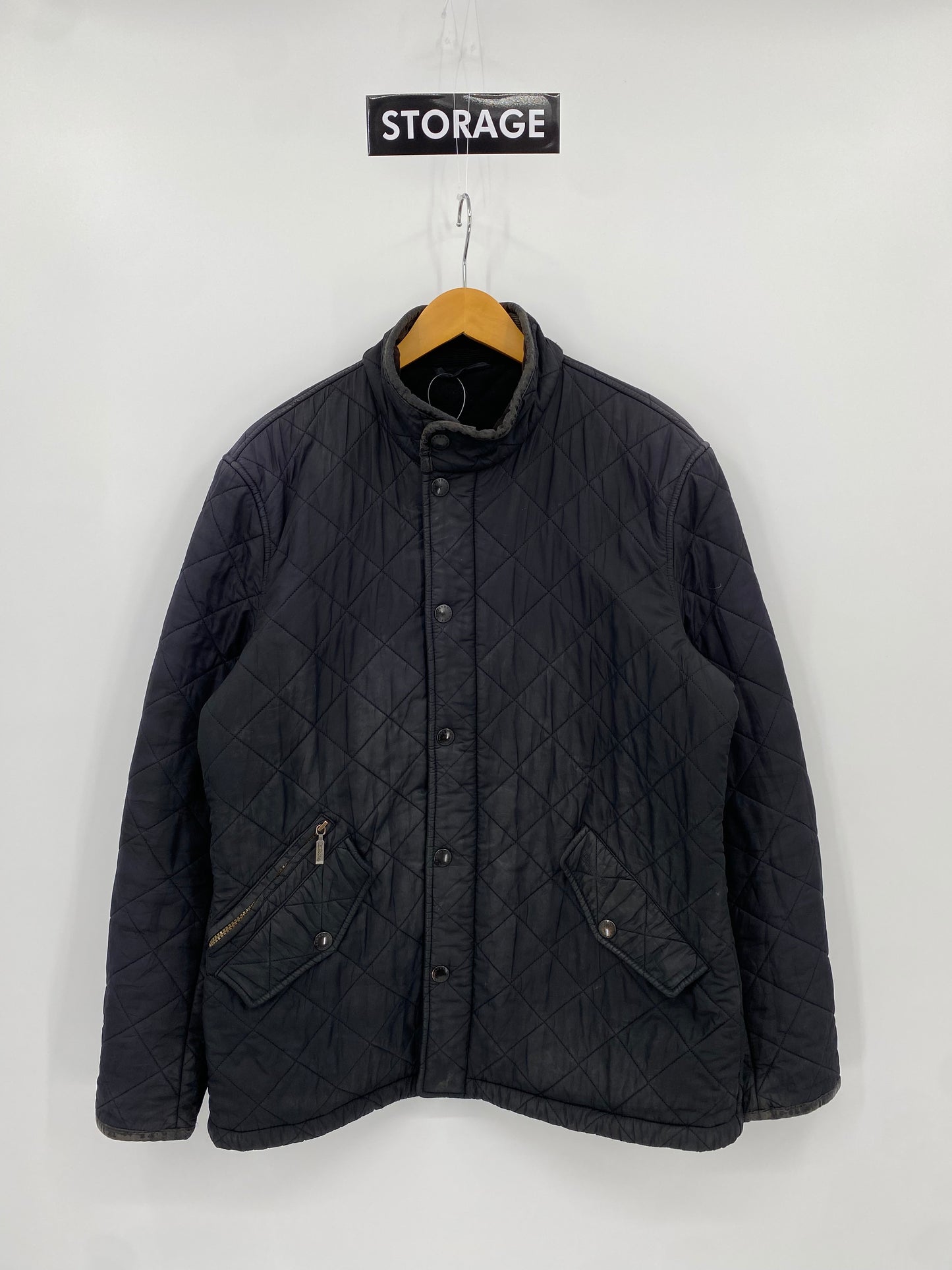 【古着】Barbour Quilt Jacket L