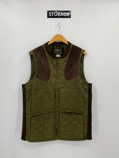 【古着】Barbour Quilt Vest L