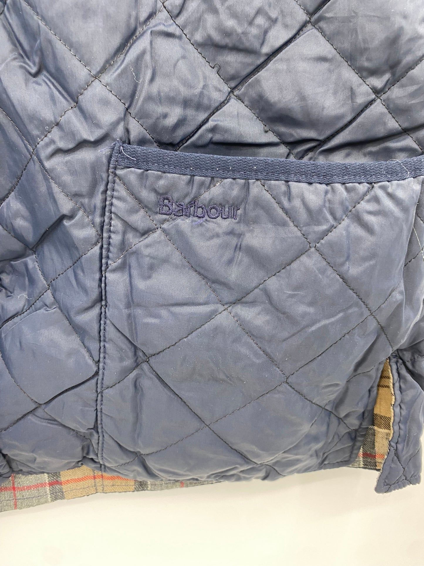 【古着】Barbour WAIST CORT Quilt Vest