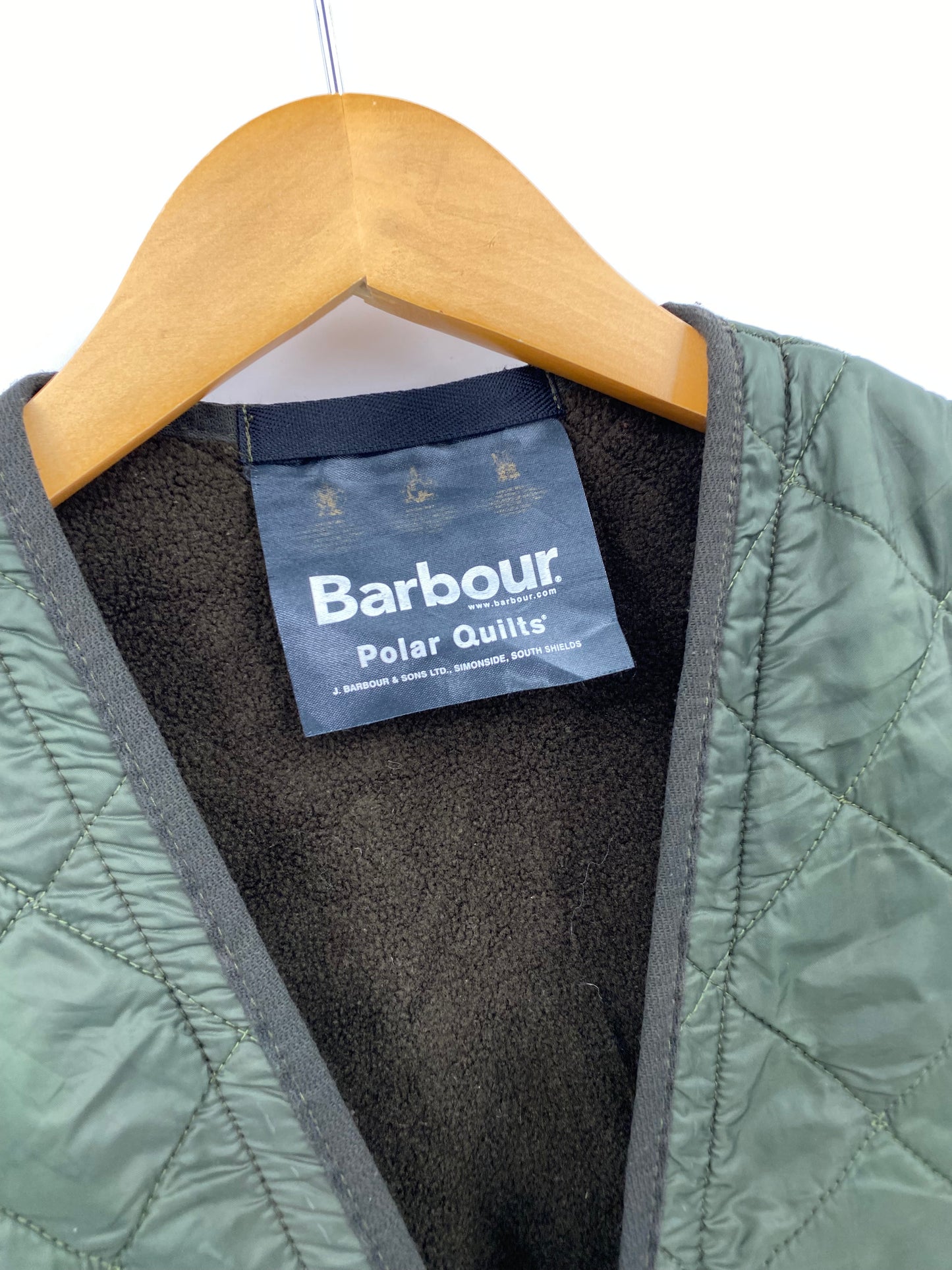 【古着】Barbour Polar Quilts Vest L